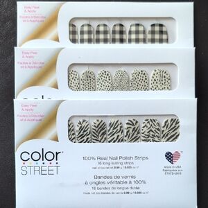 Color Street Plaid and Animal Print Nail Strips-OVERLAYS